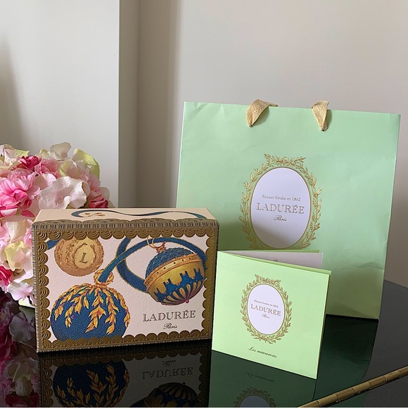 Ladurre Paris Box and Shopping Bag with a macarons description sheet(?) Nov 2024 - Picture 1 of 12